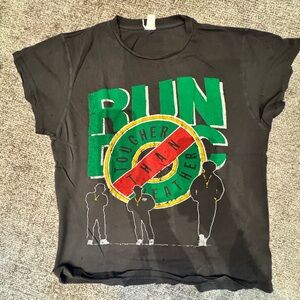 MadeWorn Black Graphic Tee with Green and Yellow Accents